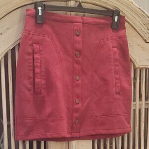 Nagoo Medium  Faux Suede Mini Shirt